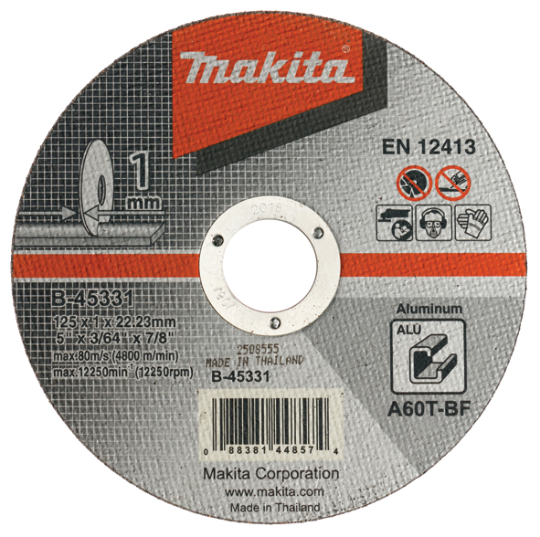 Abrasiv kappeskive Makita B-45331; 125x1 mm