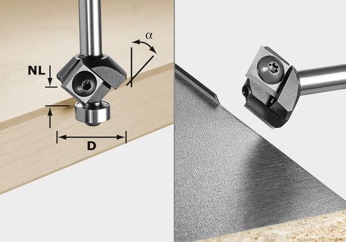 Kantfres med utskiftbare blader Festool HW 27/55 mm med kulelager
