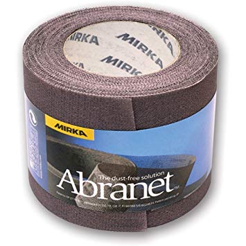 Nettmønstret slipepapir rull Mirka Abranet 545BI001253R; 75mmx10m; P240