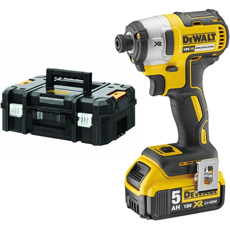 Slagskrutrekker DeWalt DCF887P2; 18 V; 2x5,0 Ah batt.