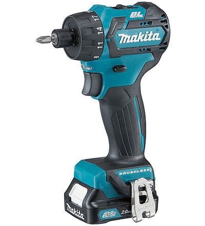 Skrutrekker/bor Makita DF032DSAJ; 12 V; 2x2,0 Ah batt.
