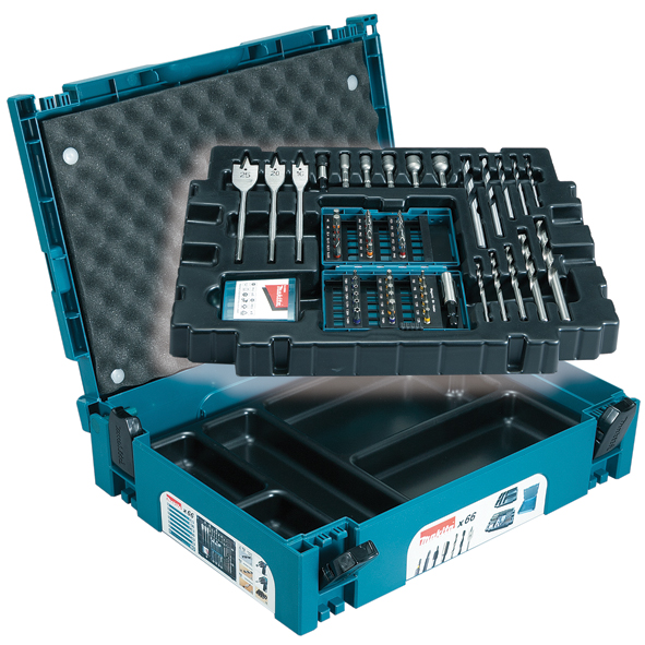 Tilbehørsett, 66 deler Makita B-43044