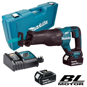 Batteridrevet tigersag Makita DJR187RTE; 18 V; 2x5,0 Ah batt.