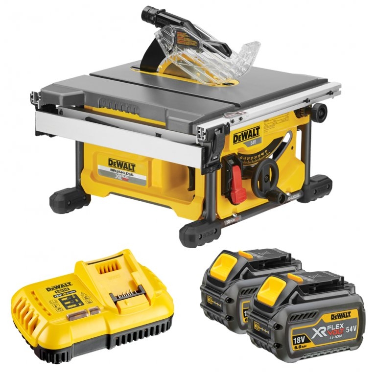 Bordsag DeWalt FlexVolt DCS7485T2; 54 V; 2x6,0 Ah batt.