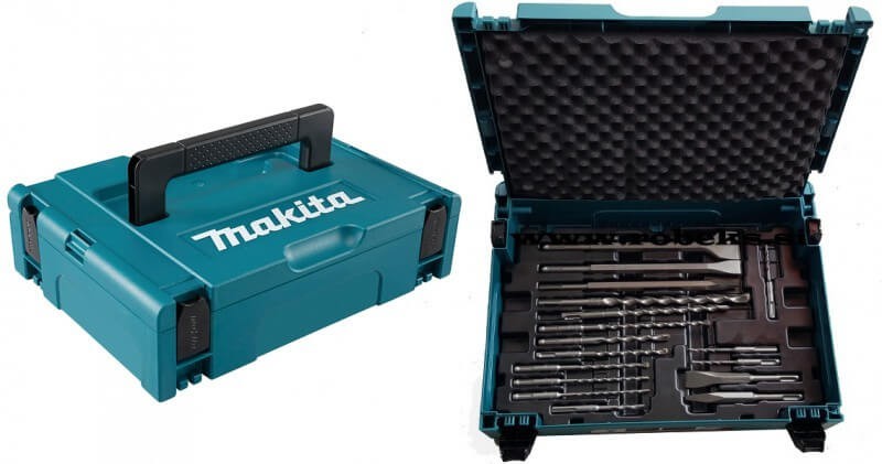 17 stk. borr sett Makita B-52059, SDS-Plus