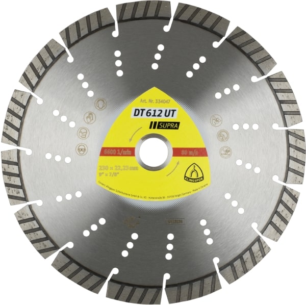 Diamantkappeskive Klingspor DT 612 UT Supra; 180x2,6x22,23 mm