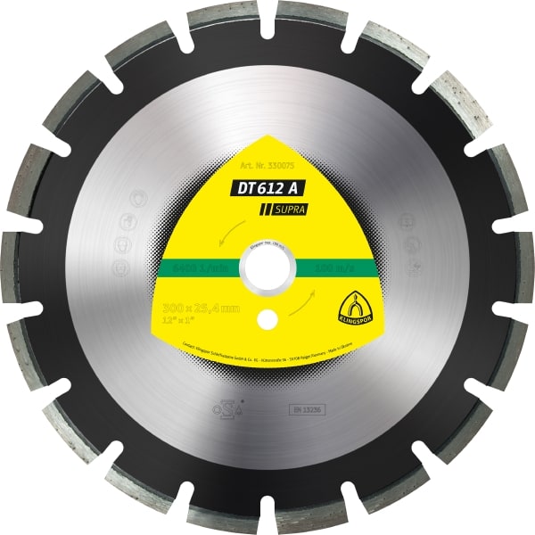 Diamantkappeskive Klingspor DT 612 A Supra; 500x3,7x25,4 mm