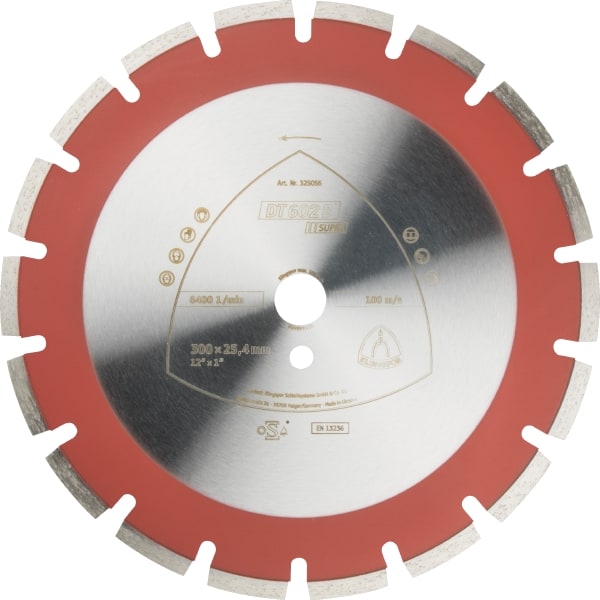 Diamantkappeskive Klingspor DT 602 B Supra; 450x3,7x25,4 mm