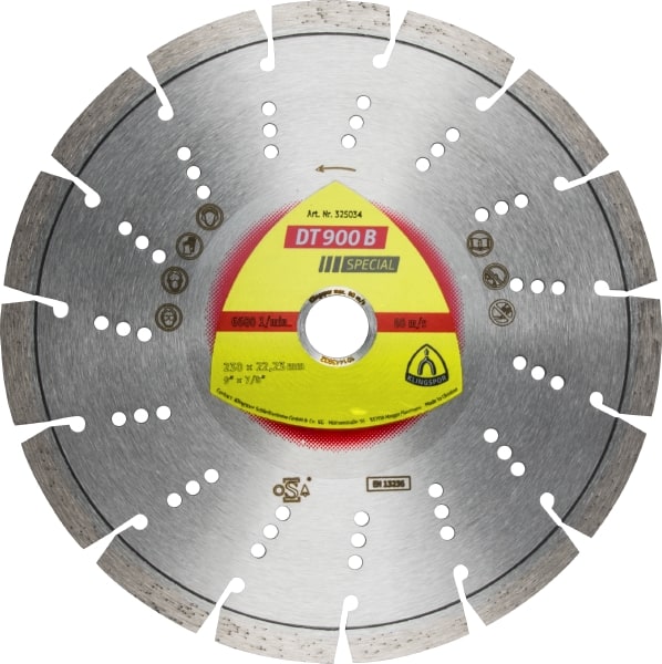 Diamantkappeskive Klingspor DT 900 B Special; 300x2,8x20,0 mm