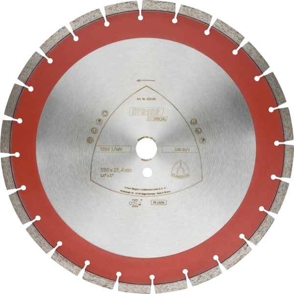 Diamantkappeskive Klingspor DT 910 B Special; 350x3,2x25,4 mm