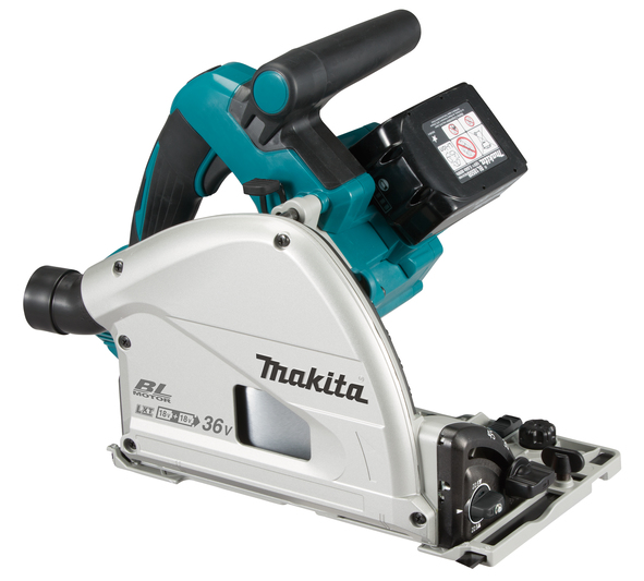 Batteridrevet sirkelsag Makita DSP601ZJU; Bluetooth®; 2x18 V (uten batteri og lader)