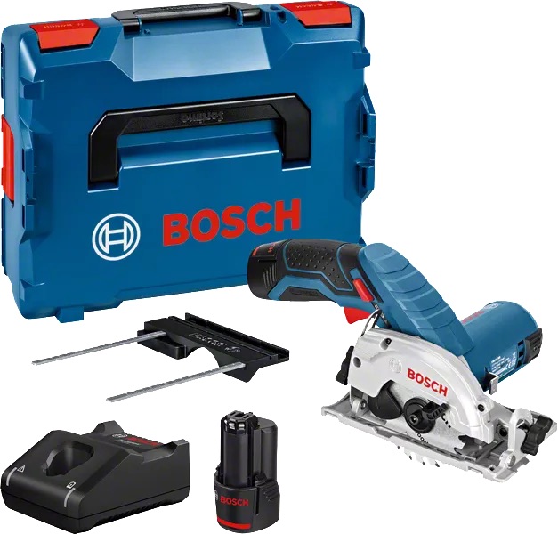 Batteridrevet sirkelsag Bosch GKS 12V-26; 12 V; 2x3,0 Ah batt.