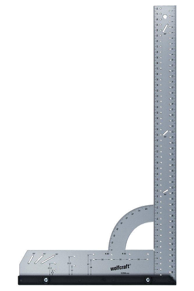 Vinkelmåler Wolfcraft 5206000; 300x500 mm
