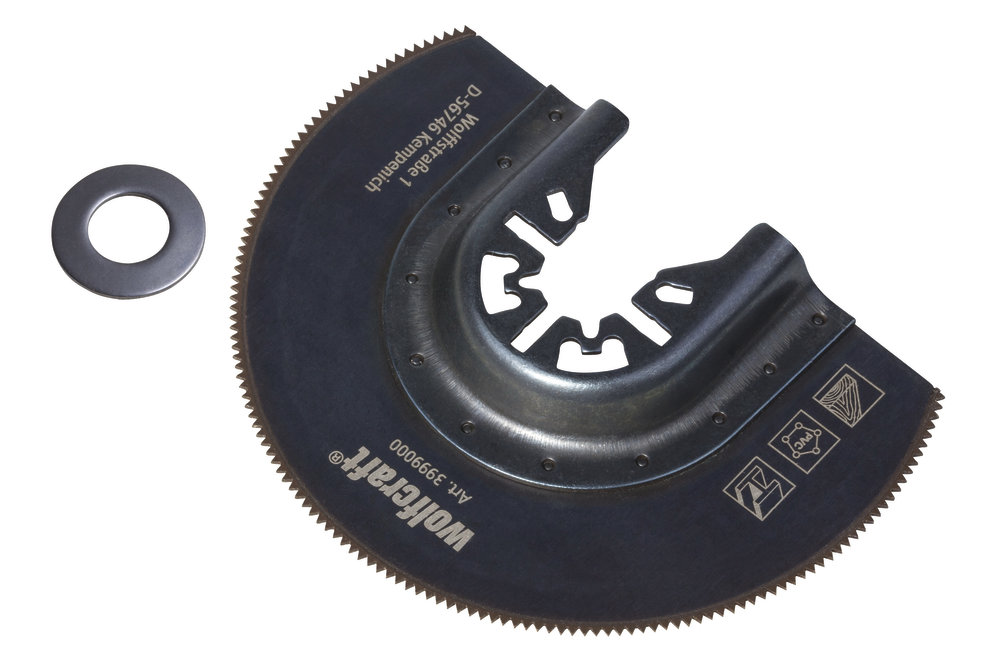 Halvrundt segmentsagblad Wolfcraft 3999000; 85 mm