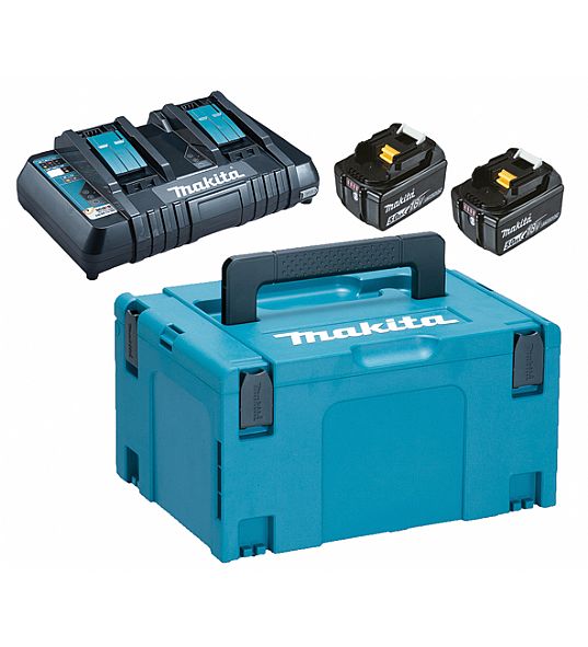 Tilbehørsett Makita Powerpack 18V 2x5.0 Ah