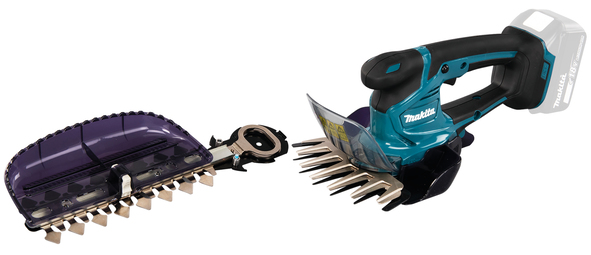 Hekk- og gressaks Makita DUM604ZX; 18 V batteridrevet; 20 cm lengde (uten batteri og lader)