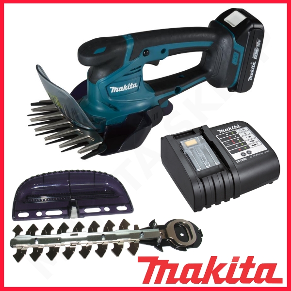 Hekk- og gressaks Makita DUM604SYX; 18 V; 1x1,5 Ah batteridrevet; 8 cm lengde