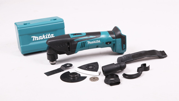 Flerfunksjonsverktøy Makita DTM50ZX1; 18 V (Uten batteri og lader) + tilbehør