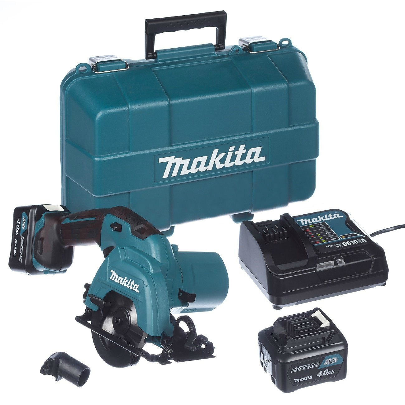 Batteridrevet sirkelsag Makita HS301DSME; 12 V; 2x4,0 Ah batt.