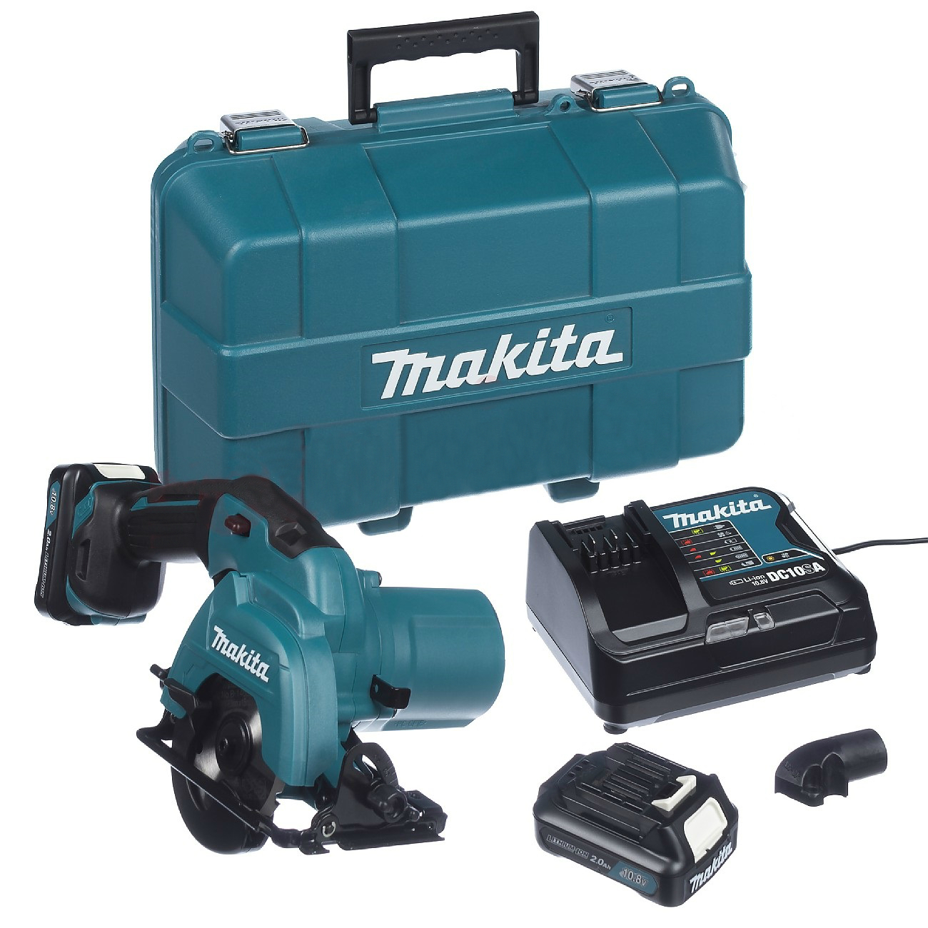 Batteridrevet sirkelsag Makita HS301DSAE; 12&nbsp;V; 2x2,0 Ah batt.