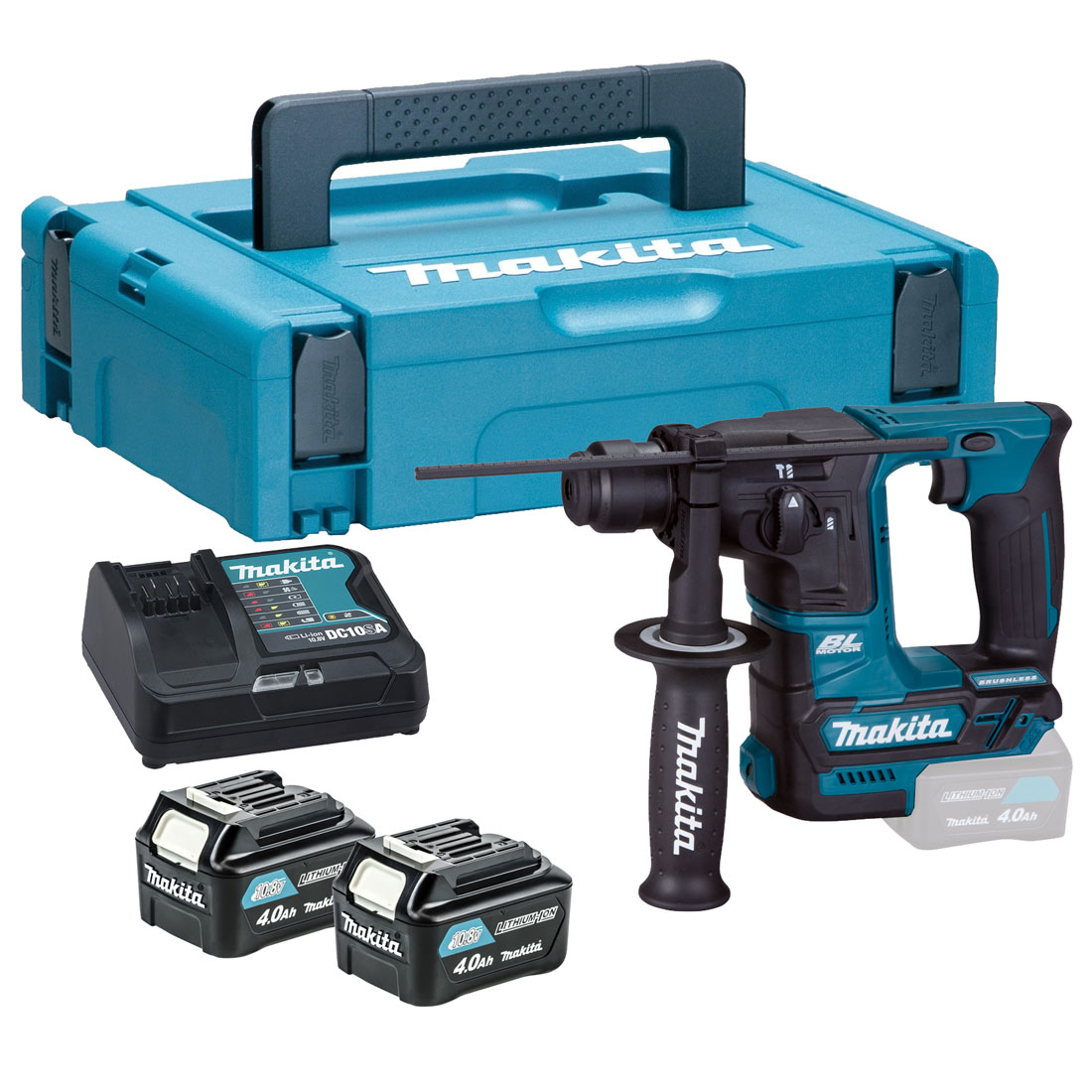 Borhammer Makita HR166DSMJ; 1,1 J; SDS-plus; 10,8 V; 2x4,0 Ah batt.