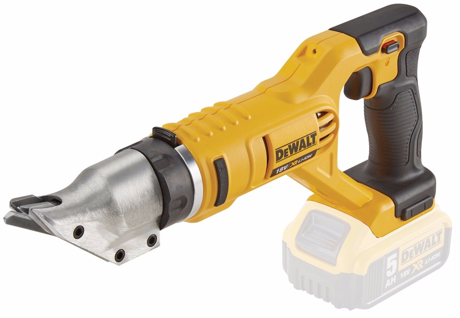 Batteri til blikksaks DeWalt DCS491N-XJ; 18 V (uten batteri og lader)