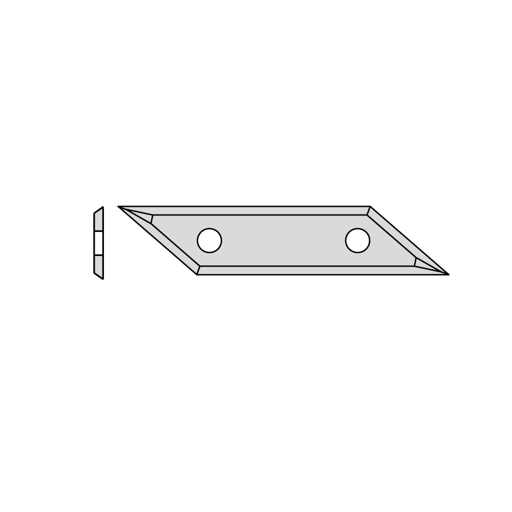 Høvelkniv CMT 790.580.01; 58x12x1,5 mm