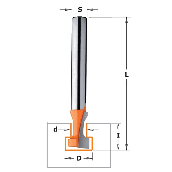 T-notfres CMT 950.005.11; S=8 mm; D=17,5 mm