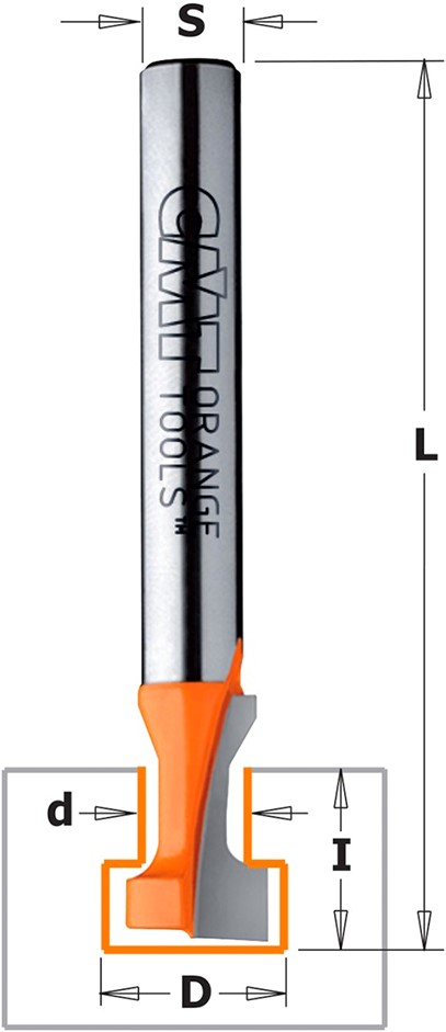 T-notfres CMT 950.006.11 ; S=8 mm; D=19,5 mm