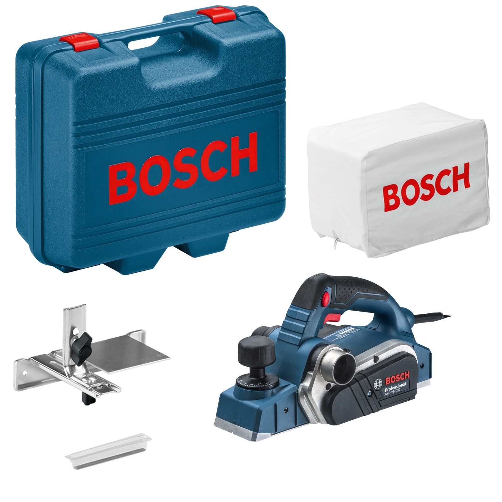 Elhøvel Bosch GHO 26-82 D + koffert