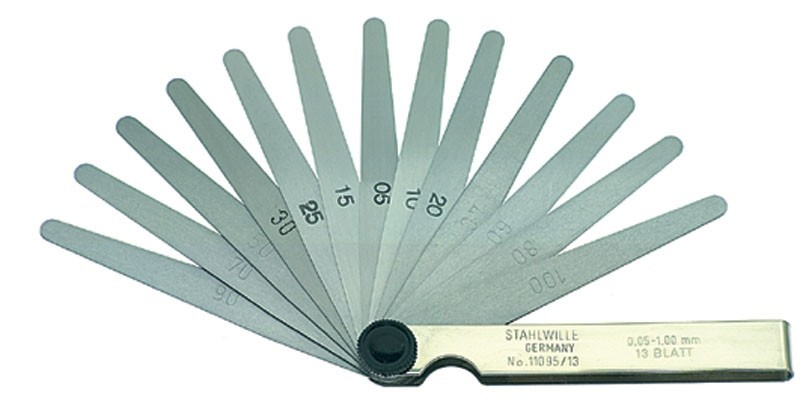 Presisjonsfølermåler Stahlwille 11095/13; 0,05-1 mm; 13 stk