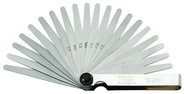 Presisjonsfølermåler Stahlwille 11095/20; 0,05-1 mm; 20 stk
