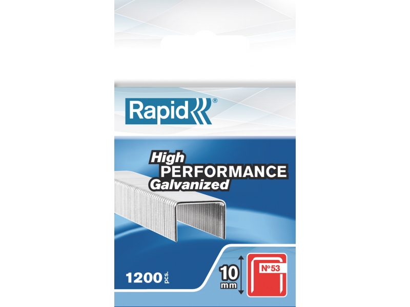 Stifter Rapid 40109562; 10 mm; 1080 stk; type 53; galvanisert