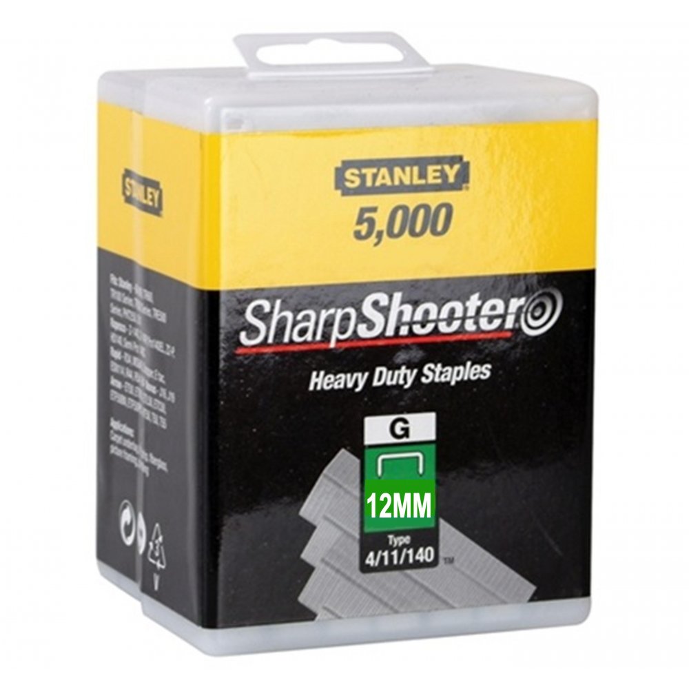 Stifter Stanley 1-TRA708-5T; 12 mm; 5000 stk; type 4/11/140; galvanisert