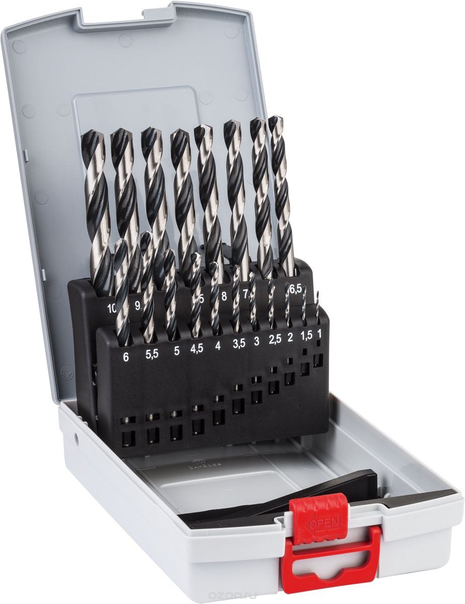 Metallborsett Bosch PointTeQ; 1-10 mm; 19 stk