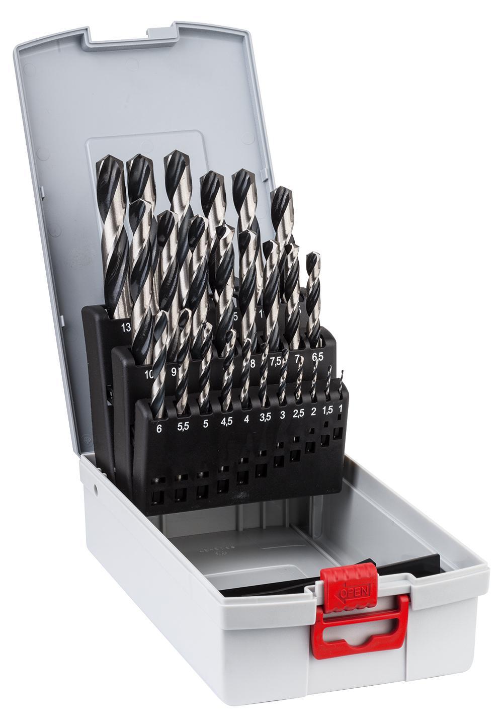 Metallborsett Bosch PointTeQ; 1-13 mm; 25 stk