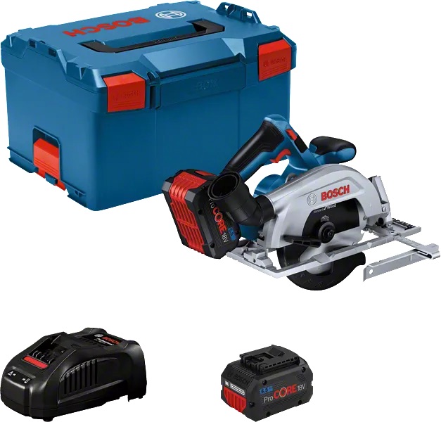 Batteridrevet sirkelsag Bosch GKS 18V-57-2 Professional; 18 V; 2x5,5 Ah batt.