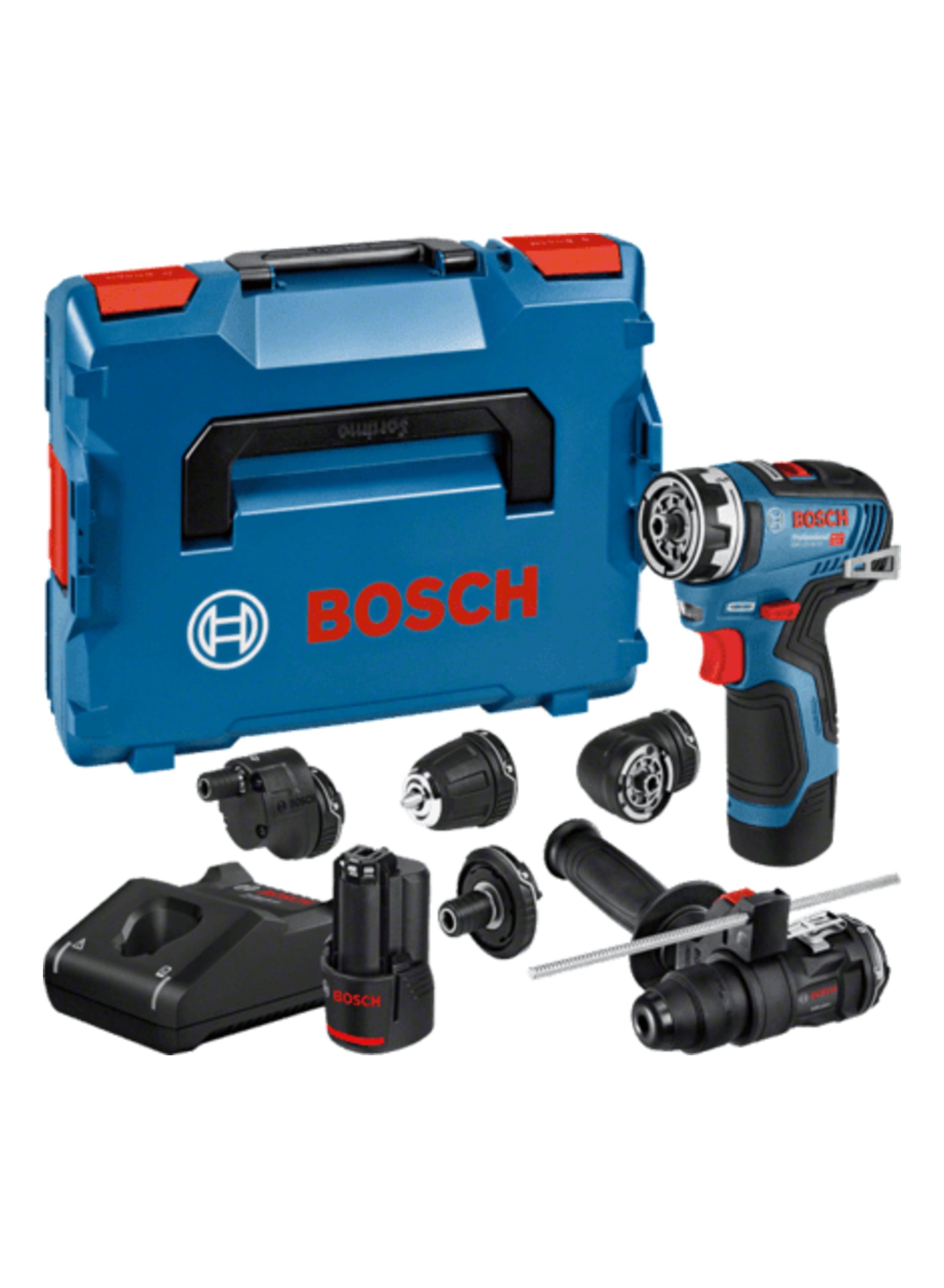 Skrutrekker/bor Bosch GSR 12V-35 FC Professional; 12 V; 2x3,0 Ah batt.