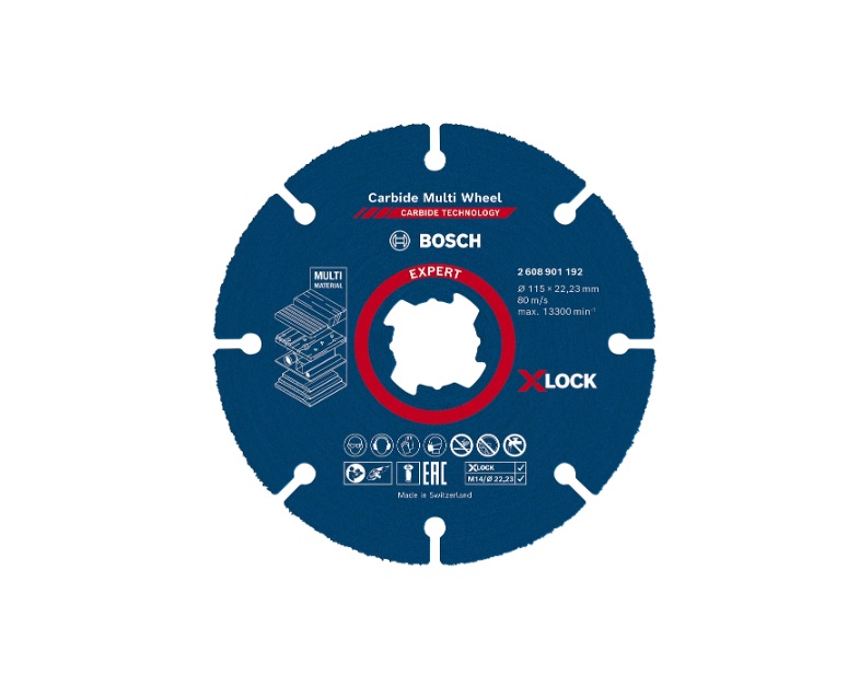 Kappeskive Bosch 2608901192; 115x22,23 mm; X-Lock