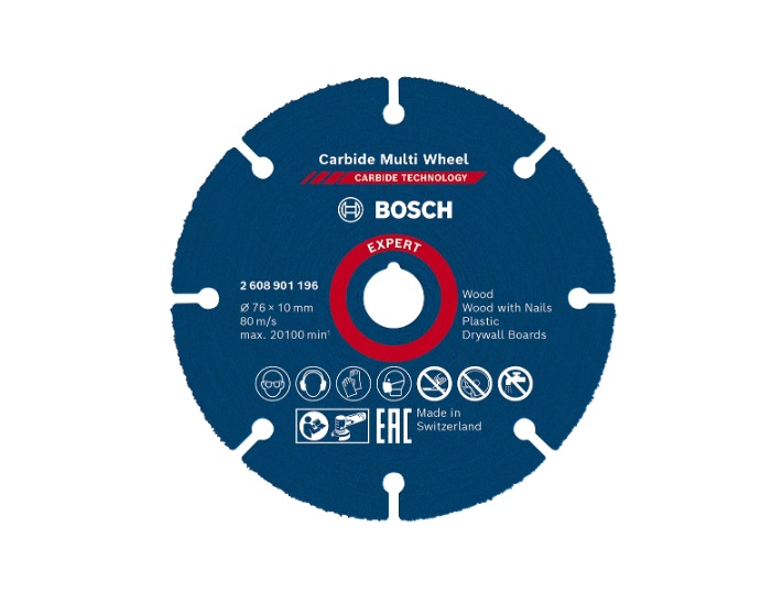 Kappeskive Bosch 2608901196; 76x10 mm