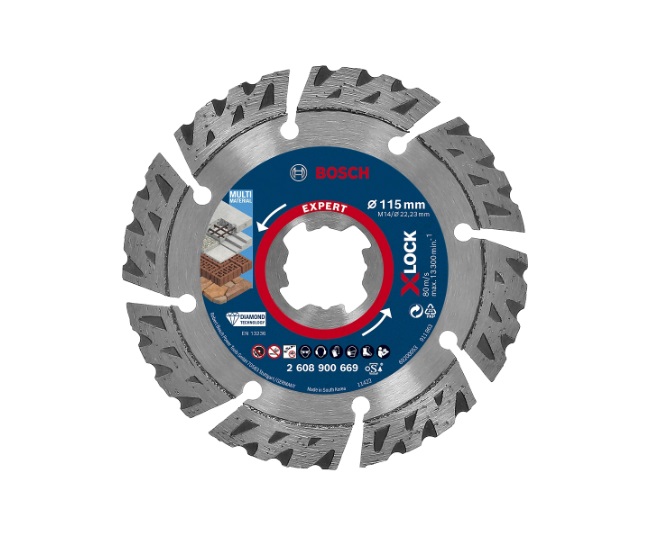 Diamantkappeskive Bosch 2608900669; 115x22,23 mm; X-Lock