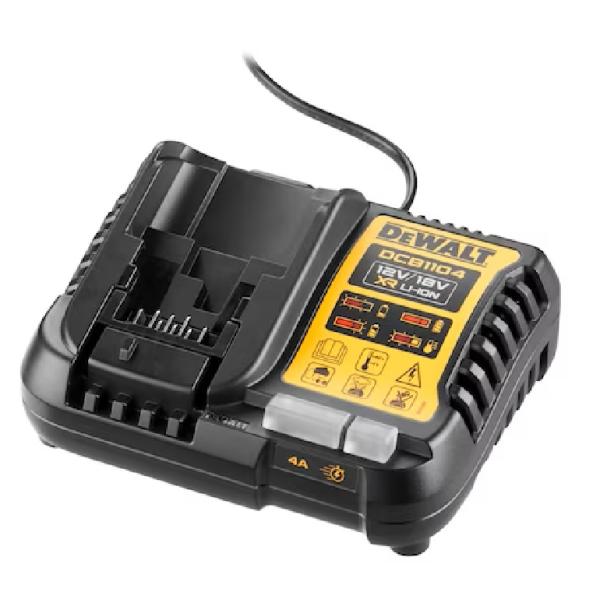 Batterilader DeWalt DCB1104-QW; 10,8-18 V; Li-ion