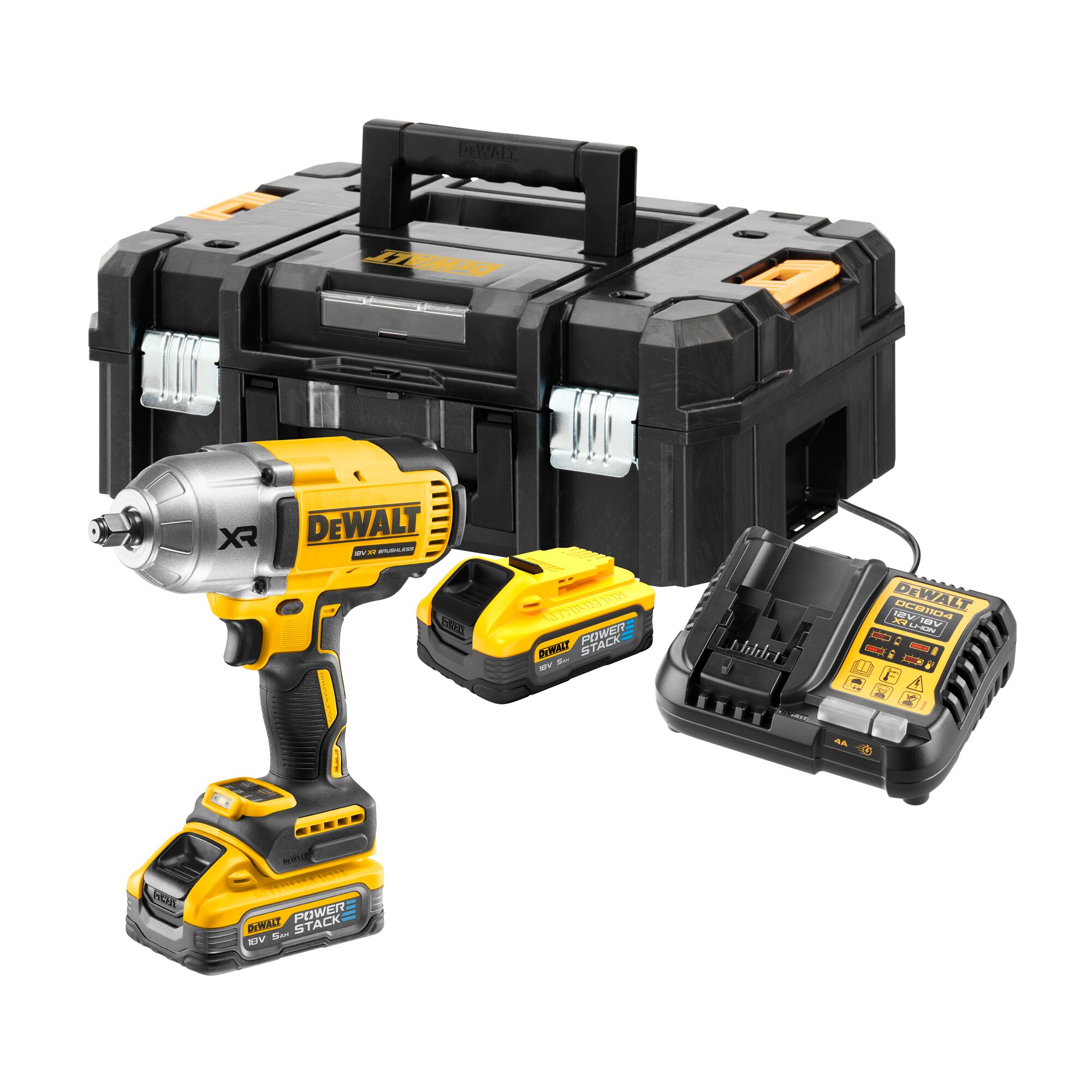 Slagmuttertrekker DeWalt DCF900H2T-QW; 18 V; 2x5,0 Ah batt.