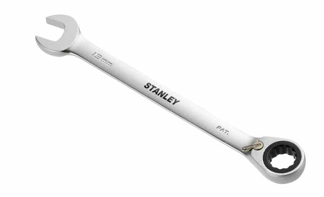 Fastnøkkel med skralle Stanley 1-13-304; 12 mm