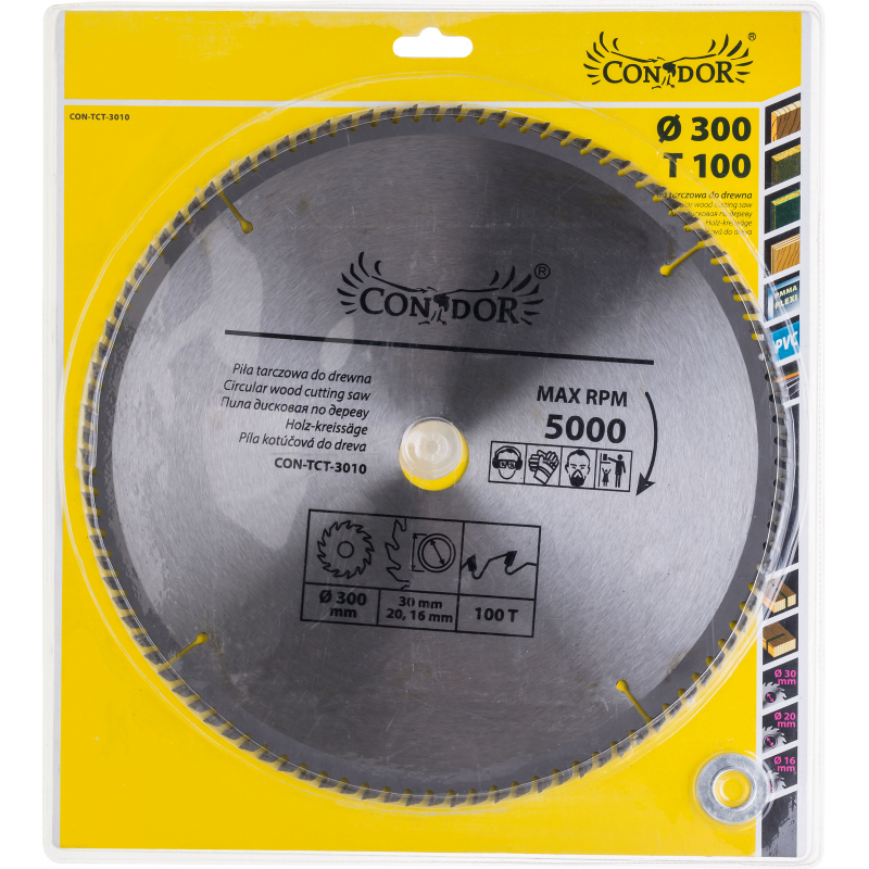 Sagblad for tre Condor CON-TCT-3010; 300 mm; Z100