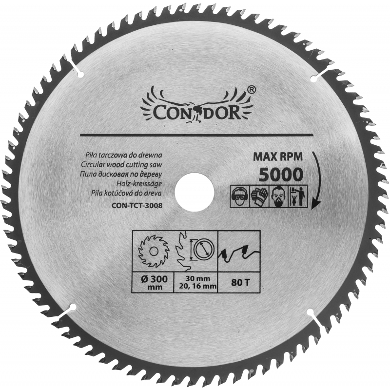 Kappeskiver Condor CON-TCT-3008; 300 mm; Z80