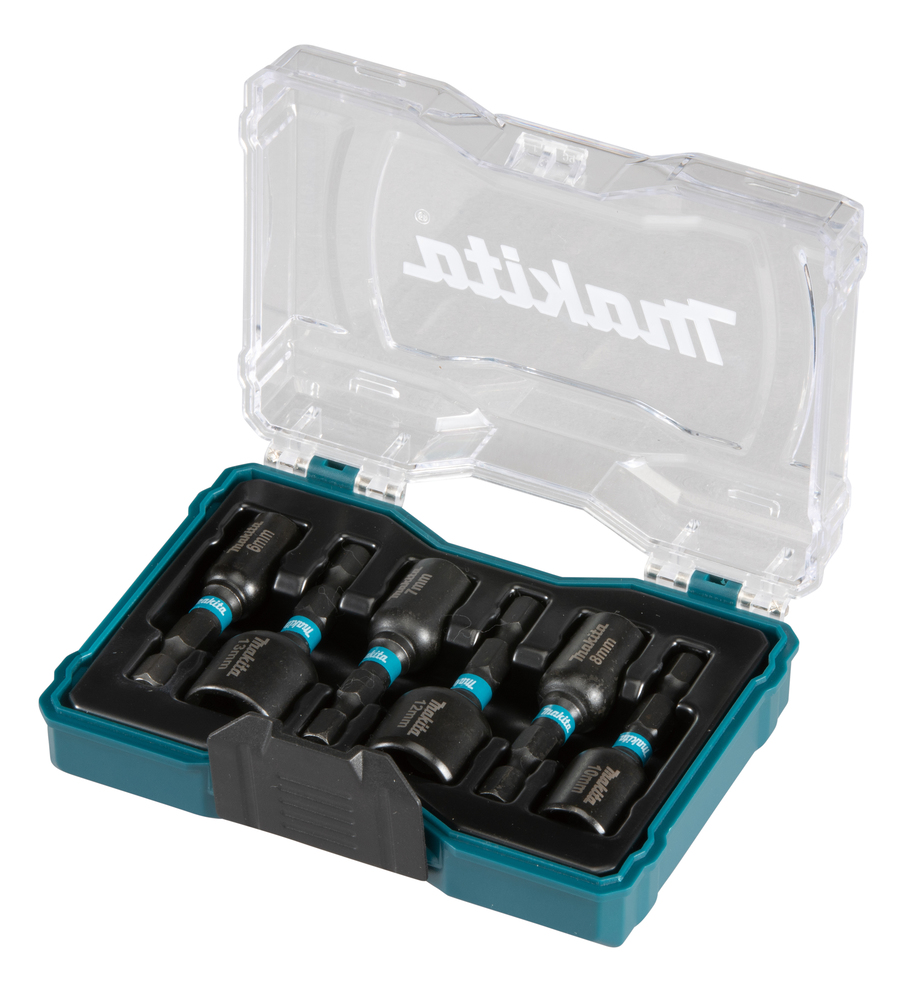 Hylsenøkkelsett Makita E-15768; 1/4''; 6-13 mm; 6 stk