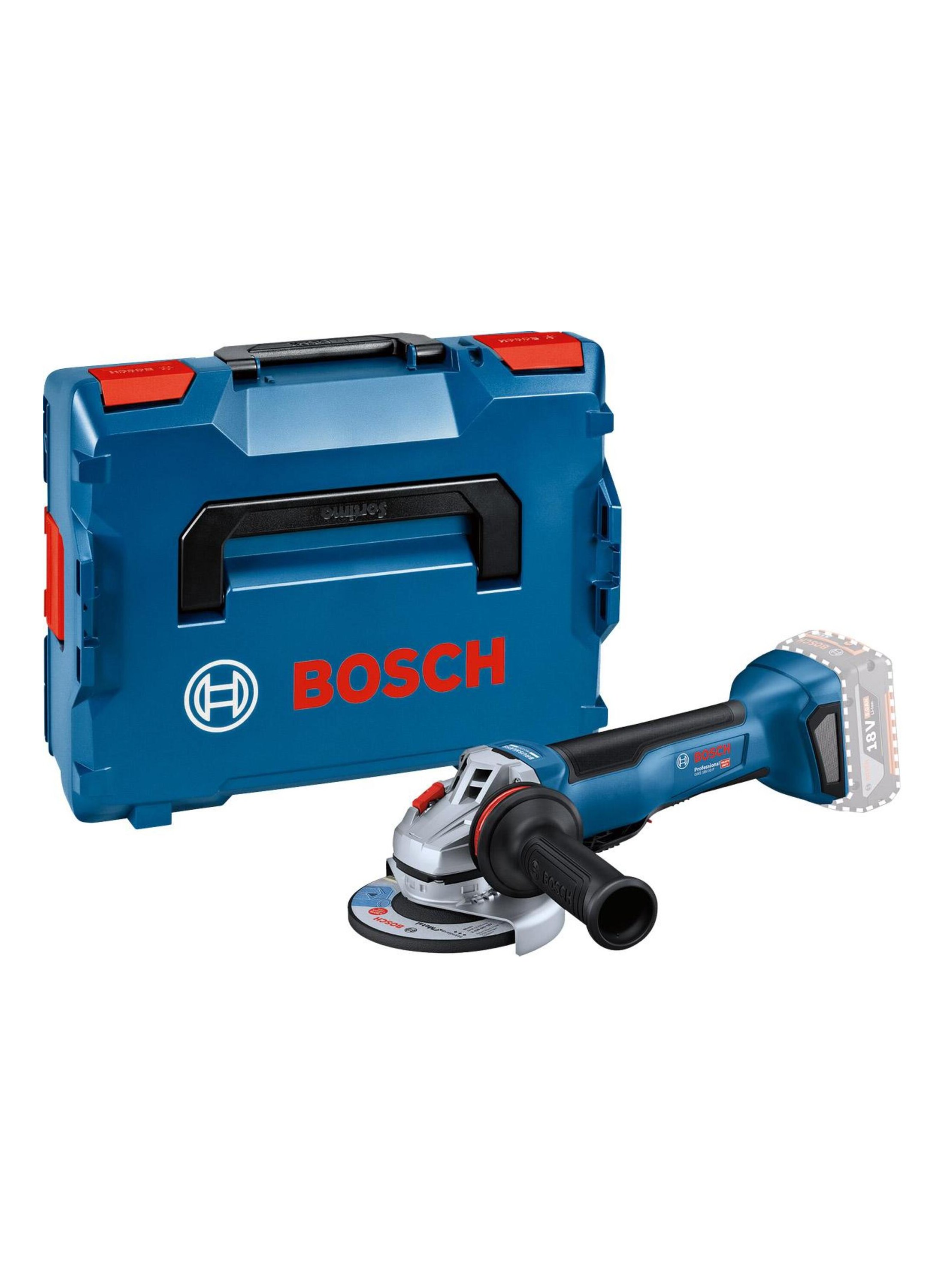 Vinkelsliper Bosch GWS 18V-10 P Professional; 18 V (uten batteri og lader) + L-BOXX 136