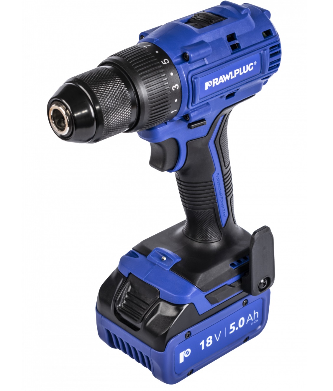 Skrutrekker/bor RawlPlug R-PDD18-70-XL2; 18 V; 2x5,0 Ah batt.