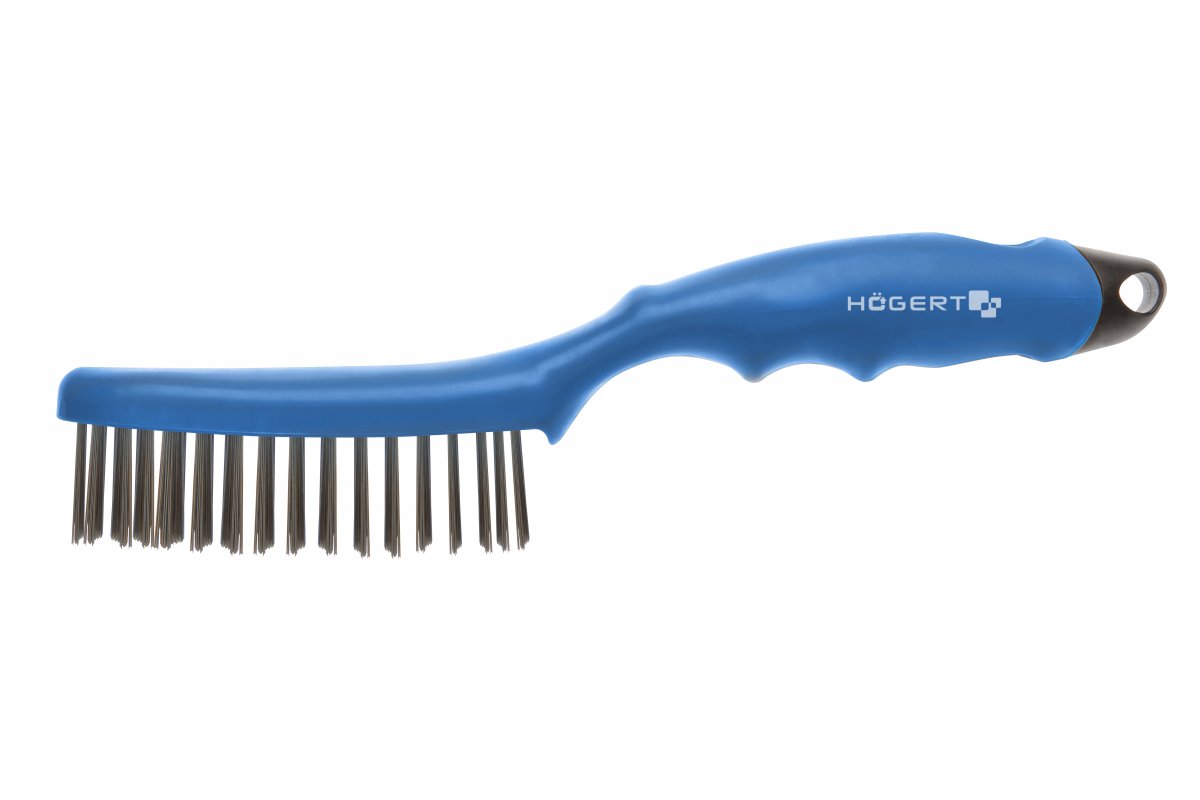Manuell stålbørste Hogert HT3B622; 250 mm